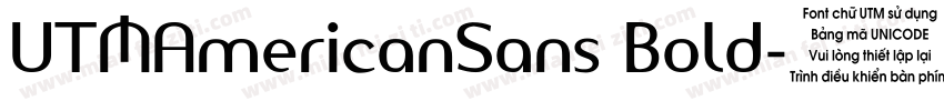 UTMAmericanSans Bold字体转换